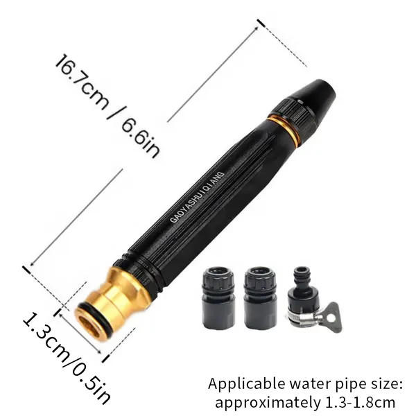 Heavy Duty Adjustable Twist Hose Nozzle Jet Sweeper Nozzle